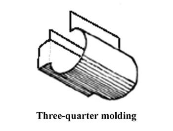 Three-quarter Molding